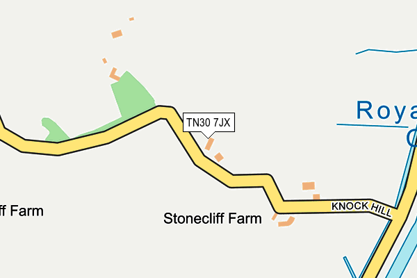 TN30 7JX map - OS OpenMap – Local (Ordnance Survey)