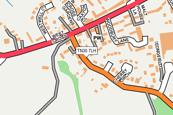 TN30 7LH map - OS OpenMap – Local (Ordnance Survey)