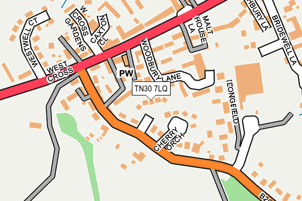 TN30 7LQ map - OS OpenMap – Local (Ordnance Survey)