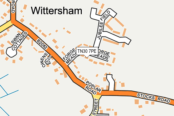 TN30 7PE map - OS OpenMap – Local (Ordnance Survey)