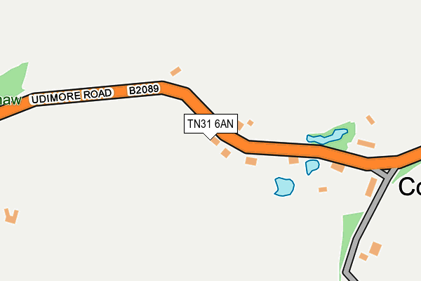 TN31 6AN map - OS OpenMap – Local (Ordnance Survey)