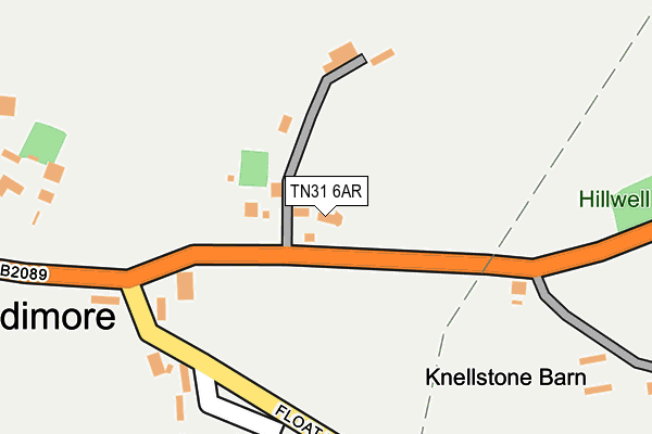 TN31 6AR map - OS OpenMap – Local (Ordnance Survey)
