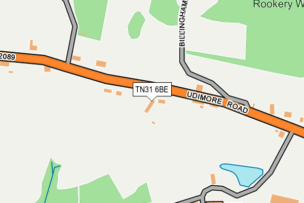 TN31 6BE map - OS OpenMap – Local (Ordnance Survey)