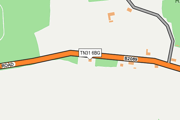 TN31 6BG map - OS OpenMap – Local (Ordnance Survey)