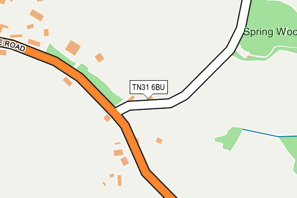 TN31 6BU map - OS OpenMap – Local (Ordnance Survey)