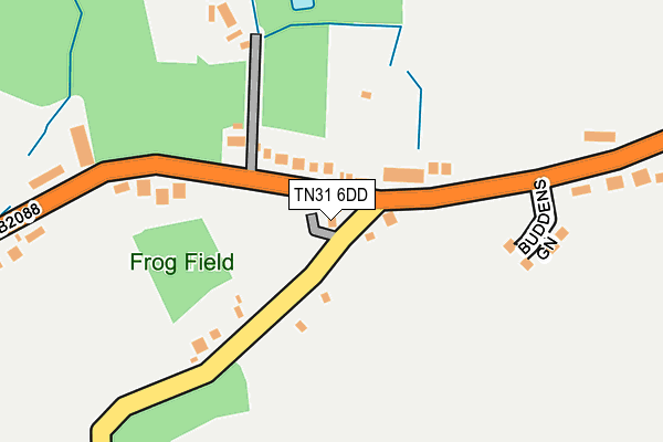 TN31 6DD map - OS OpenMap – Local (Ordnance Survey)
