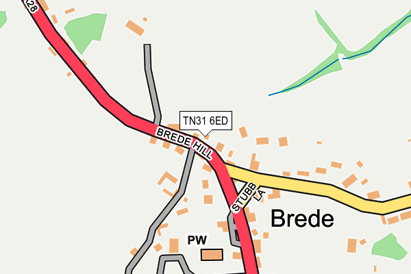 TN31 6ED map - OS OpenMap – Local (Ordnance Survey)
