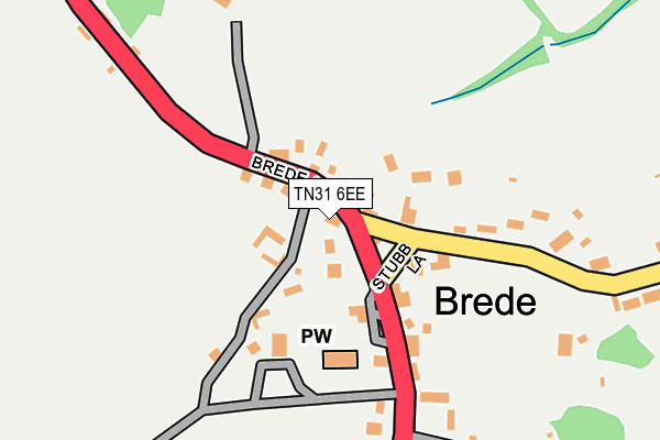 TN31 6EE map - OS OpenMap – Local (Ordnance Survey)