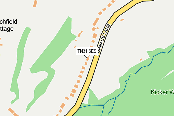TN31 6ES map - OS OpenMap – Local (Ordnance Survey)