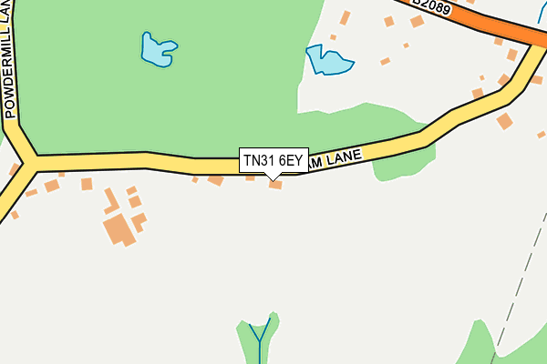TN31 6EY map - OS OpenMap – Local (Ordnance Survey)
