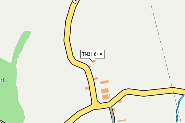 TN31 6HA map - OS OpenMap – Local (Ordnance Survey)