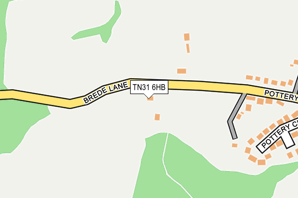 TN31 6HB map - OS OpenMap – Local (Ordnance Survey)
