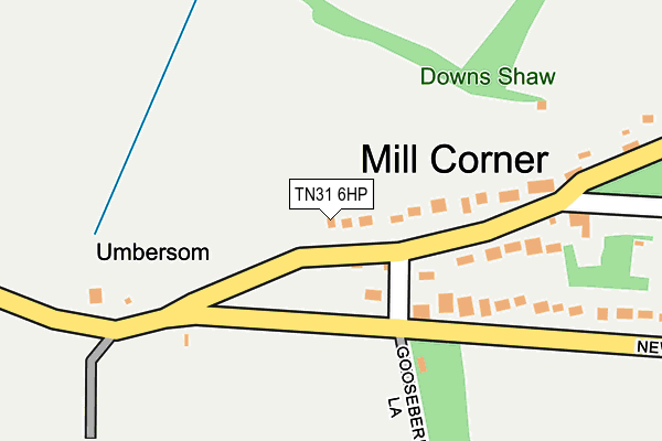 TN31 6HP map - OS OpenMap – Local (Ordnance Survey)