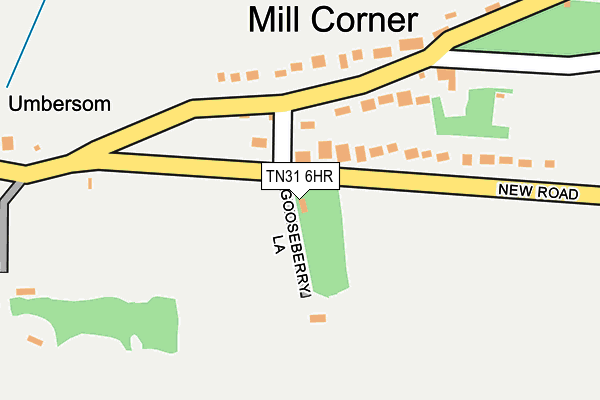 TN31 6HR map - OS OpenMap – Local (Ordnance Survey)