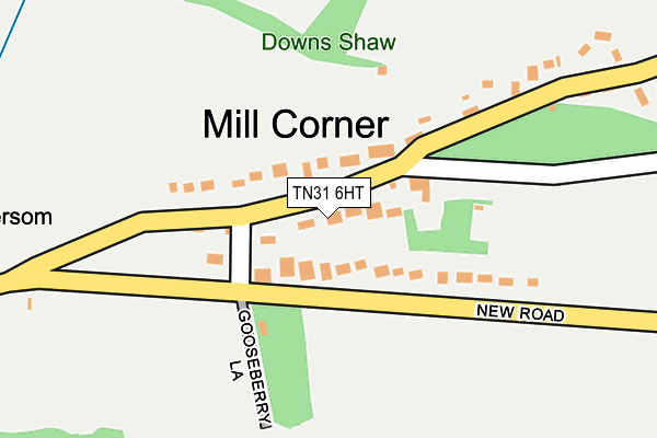 TN31 6HT map - OS OpenMap – Local (Ordnance Survey)