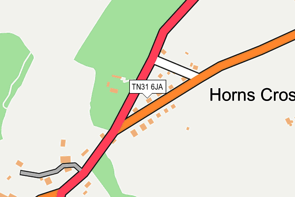 TN31 6JA map - OS OpenMap – Local (Ordnance Survey)