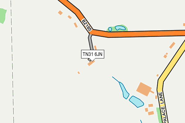 TN31 6JN map - OS OpenMap – Local (Ordnance Survey)