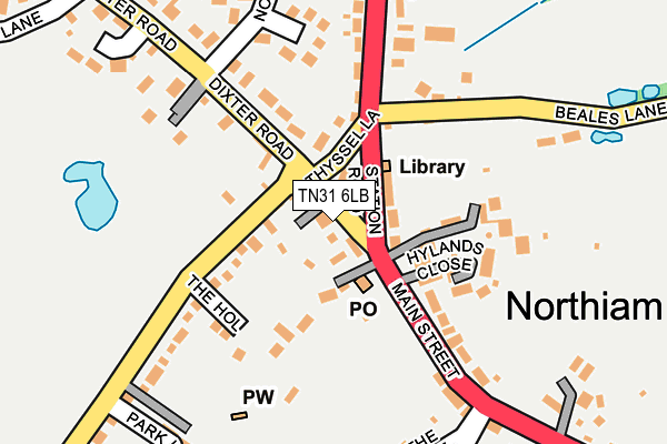 TN31 6LB map - OS OpenMap – Local (Ordnance Survey)