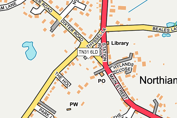 TN31 6LD map - OS OpenMap – Local (Ordnance Survey)