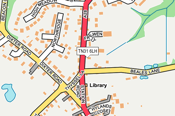 TN31 6LH map - OS OpenMap – Local (Ordnance Survey)