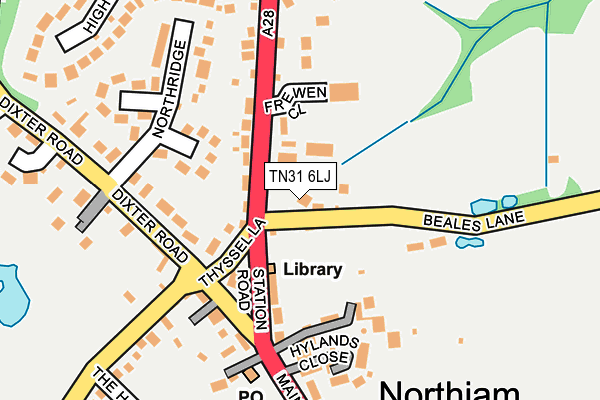 TN31 6LJ map - OS OpenMap – Local (Ordnance Survey)