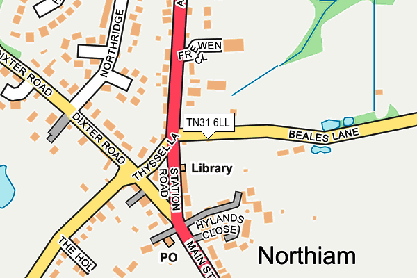 TN31 6LL map - OS OpenMap – Local (Ordnance Survey)