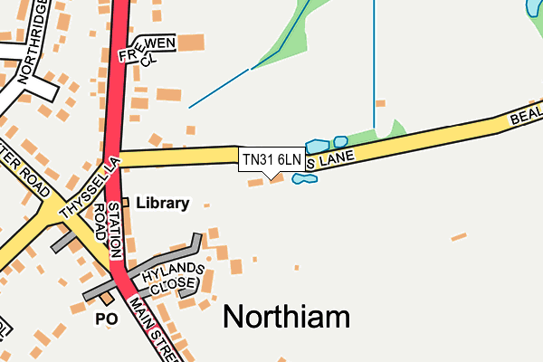 TN31 6LN map - OS OpenMap – Local (Ordnance Survey)