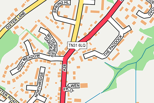 TN31 6LQ map - OS OpenMap – Local (Ordnance Survey)