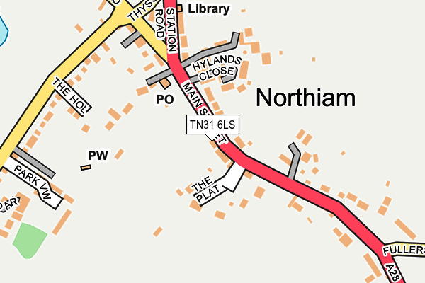 TN31 6LS map - OS OpenMap – Local (Ordnance Survey)