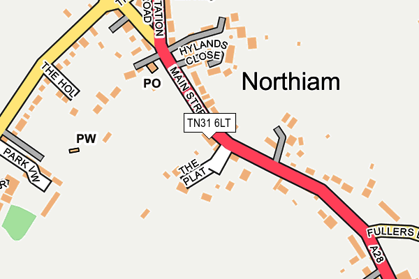 TN31 6LT map - OS OpenMap – Local (Ordnance Survey)