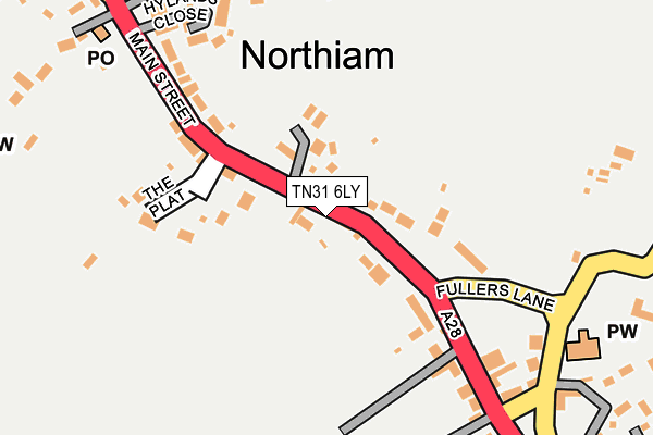 TN31 6LY map - OS OpenMap – Local (Ordnance Survey)