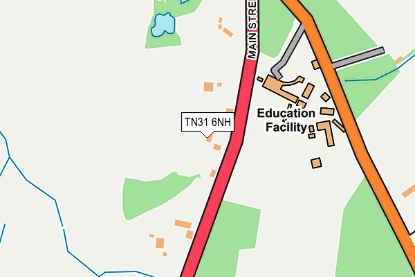 TN31 6NH map - OS OpenMap – Local (Ordnance Survey)