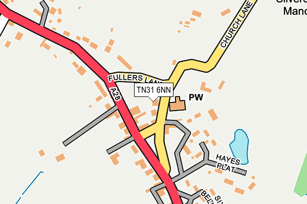 TN31 6NN map - OS OpenMap – Local (Ordnance Survey)