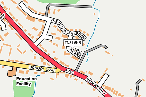 TN31 6NR map - OS OpenMap – Local (Ordnance Survey)