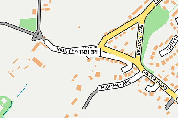 TN31 6PH map - OS OpenMap – Local (Ordnance Survey)
