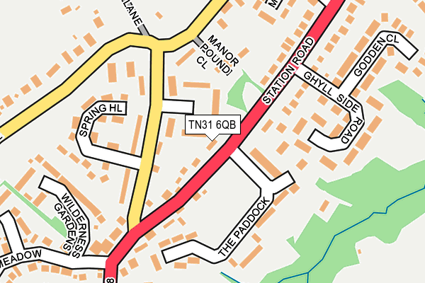 TN31 6QB map - OS OpenMap – Local (Ordnance Survey)