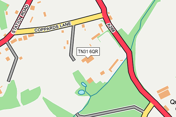 TN31 6QR map - OS OpenMap – Local (Ordnance Survey)