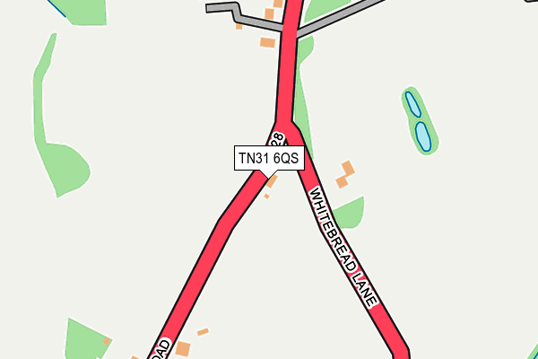 TN31 6QS map - OS OpenMap – Local (Ordnance Survey)