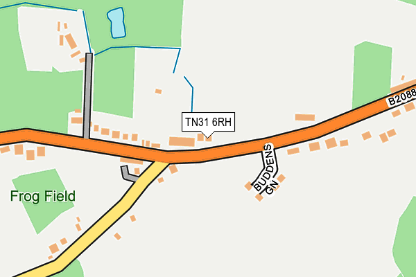 TN31 6RH map - OS OpenMap – Local (Ordnance Survey)
