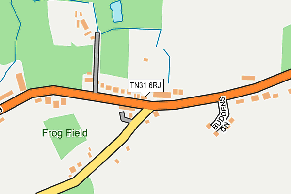TN31 6RJ map - OS OpenMap – Local (Ordnance Survey)
