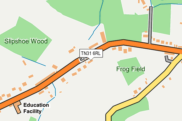 TN31 6RL map - OS OpenMap – Local (Ordnance Survey)