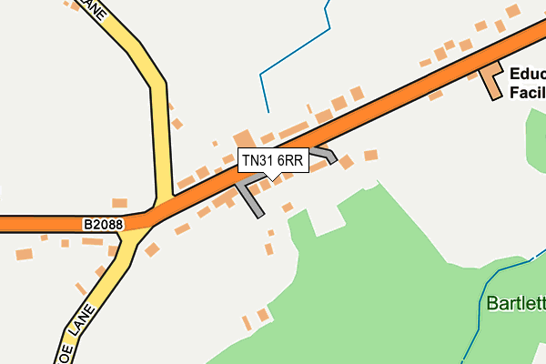 TN31 6RR map - OS OpenMap – Local (Ordnance Survey)