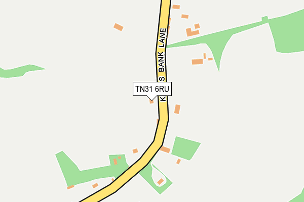 TN31 6RU map - OS OpenMap – Local (Ordnance Survey)