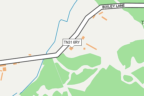 TN31 6RY map - OS OpenMap – Local (Ordnance Survey)