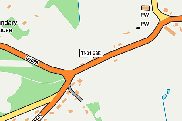 TN31 6SE map - OS OpenMap – Local (Ordnance Survey)