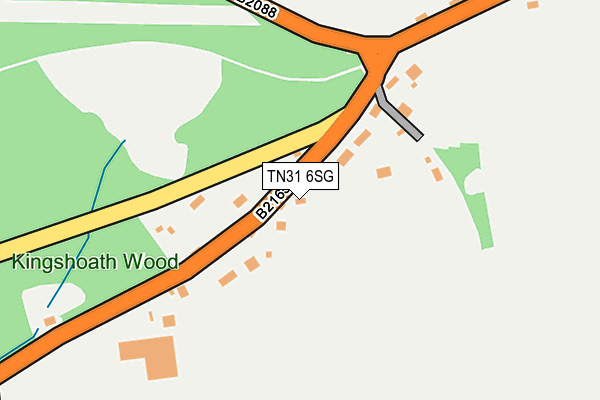 TN31 6SG map - OS OpenMap – Local (Ordnance Survey)