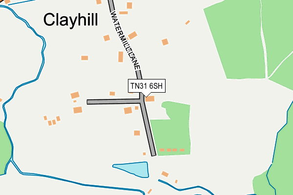 TN31 6SH map - OS OpenMap – Local (Ordnance Survey)