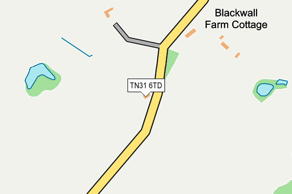 TN31 6TD map - OS OpenMap – Local (Ordnance Survey)