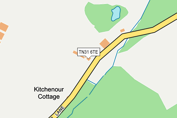 TN31 6TE map - OS OpenMap – Local (Ordnance Survey)