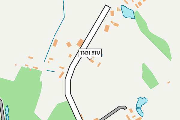 TN31 6TU map - OS OpenMap – Local (Ordnance Survey)